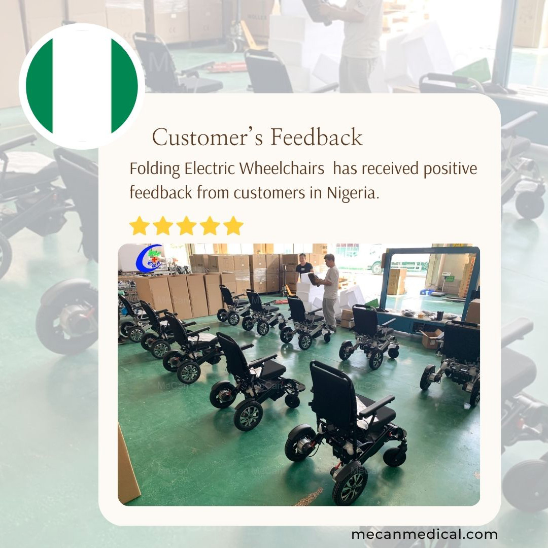 Nigeriya ishlab chiqaruvchilariga 100 ta yig'iladigan elektr aravachalar - MeCan Medical