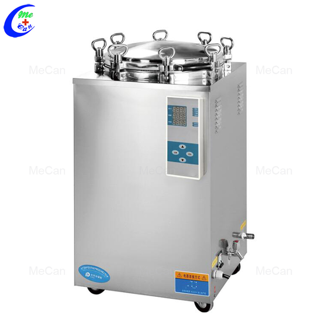 પ્રોફેશનલ હાઈ પ્રેશર ઓટોક્લેવ વર્ટિકલ સ્ટરિલાઈઝર મશીન વર્ટિકલ સ્ટીમ સ્ટરિલાઈઝેશન ઉત્પાદક મીકેન મેડિકલ
