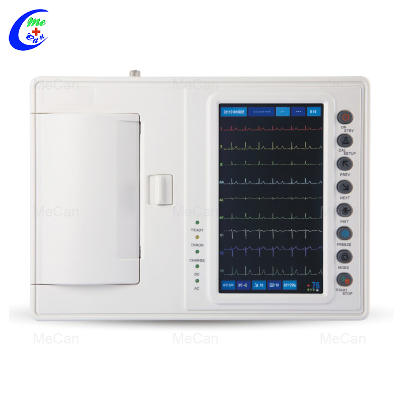 Kunyamula 7 Inchi 6 Channel ECG Machine