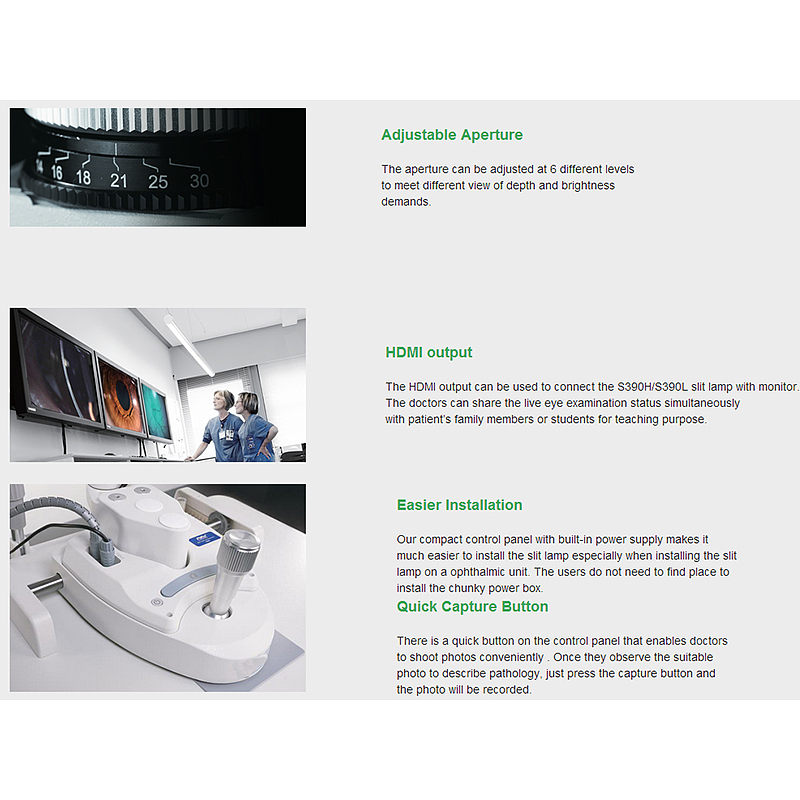 Professional Ophthalmic Chinese Digital Camera Slit Lamp Microscope manufacturers