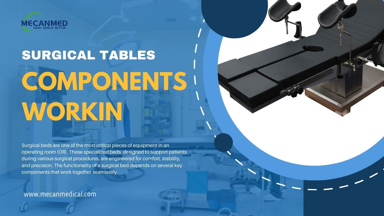 सर्जिकल बिस्तरों के प्रमुख घटक और कार्य सिद्धांत