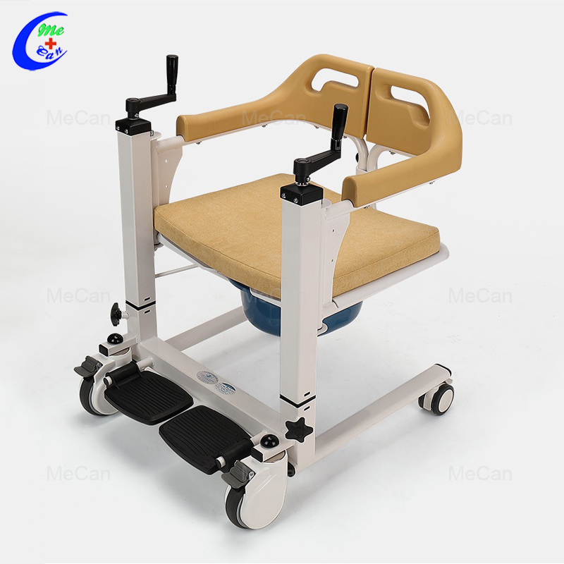 Quality Manual Foldable Wheelchair Multifunctional Transfer Chair with Commode Manufacturer | MeCan Medical