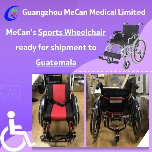 Sports Rollstull prett fir Liwwerung zu Guatemala | MeCan Medical