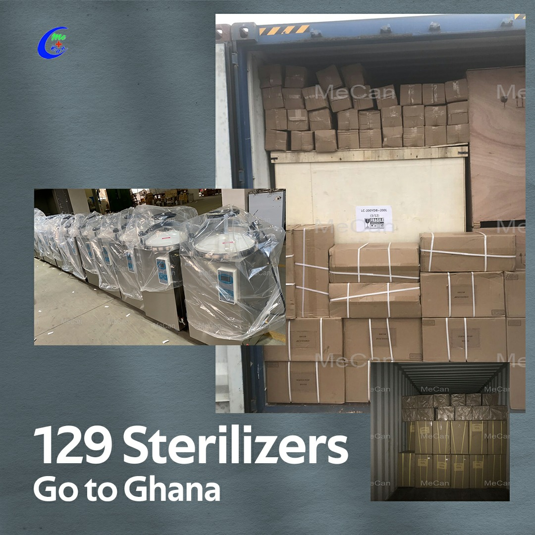 129 Sterilisatoren ginn a Ghana | MeCan Medical