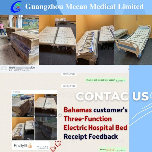 Pozitivn&iacute; zpětn&aacute; vazba na 3-funkčn&iacute; elektrick&eacute; nemocničn&iacute; lůžko z Baham | MeCan Medical