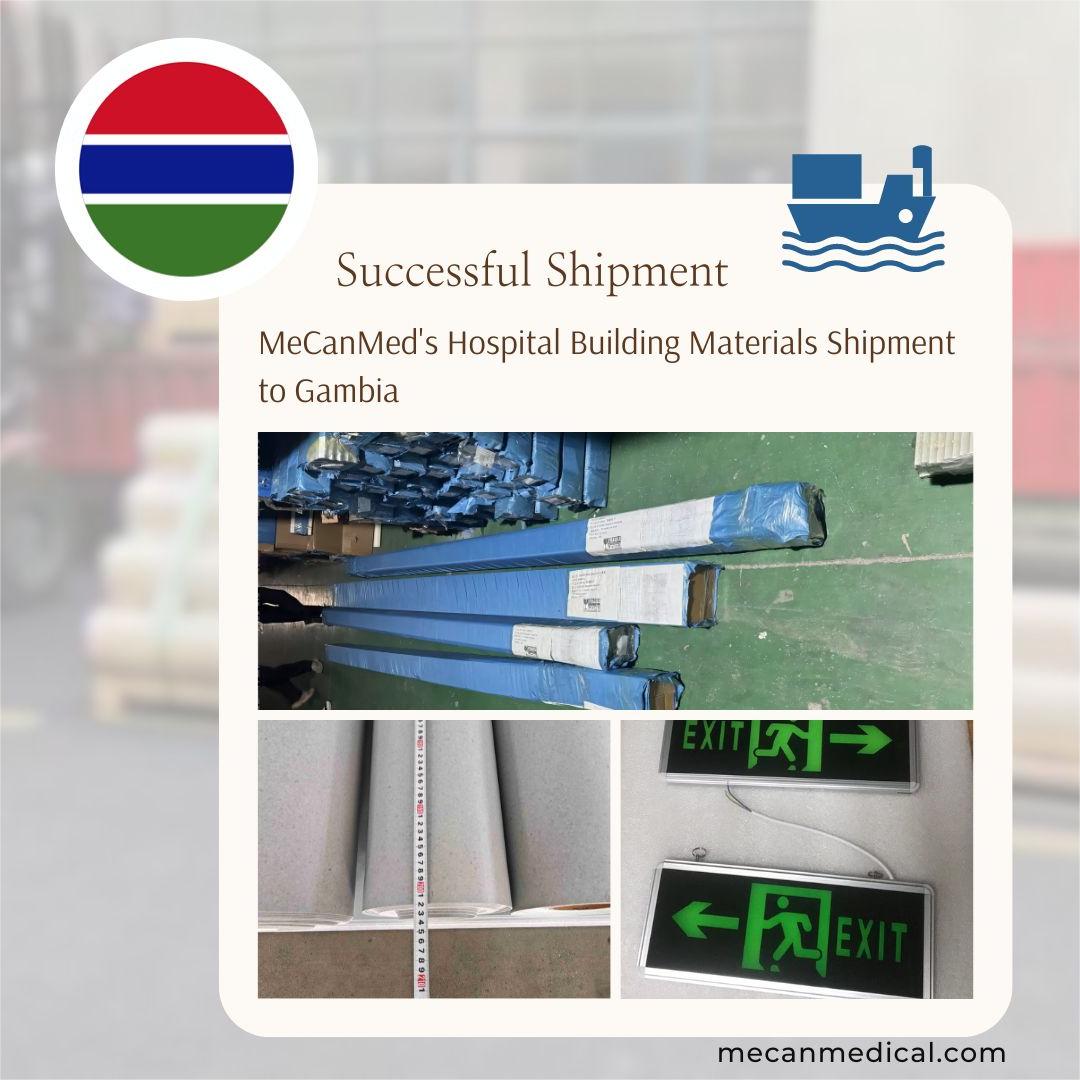 MeCanMed-ova isporuka bolničkog građevinskog materijala u Gambiju