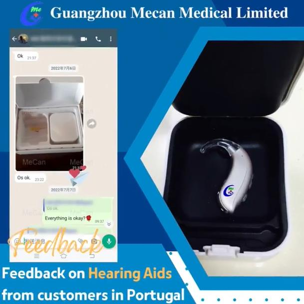 피드백 | 포르투갈 고객의 보청기 피드백 | 미캔메디칼