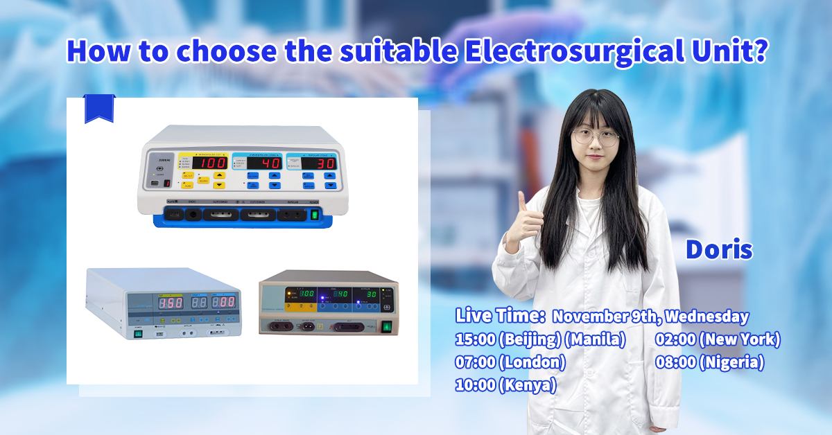 LiveStream | Hoe u een elektrochirurgische eenheid kiest | MeCan Medical